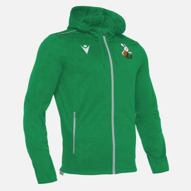 Veste zippée freyr verte, logo floqué