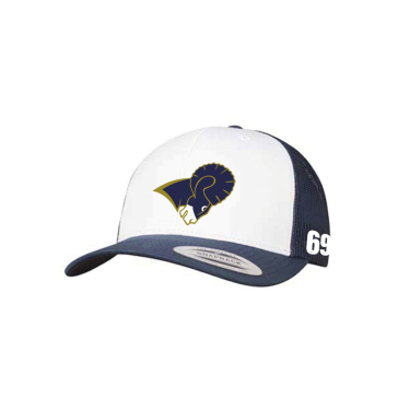 Rams retro trucker cap navy/wht