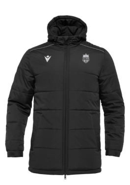 Parka gyor noir avec écusson