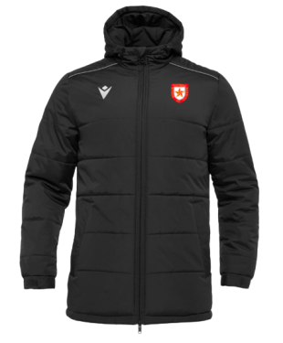 Parka gyor noire avec écusson