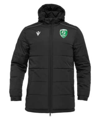 Parka gyor noire avec logo brodé