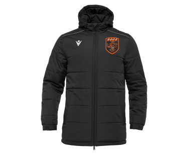 Parka gyor noire avec logo brodé