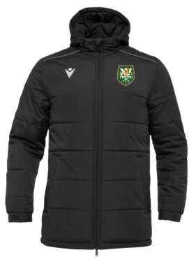 Parka gyor noire avec logo brodé