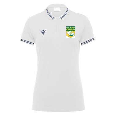 Polo coton femme hambo blanc avec logo club brodé