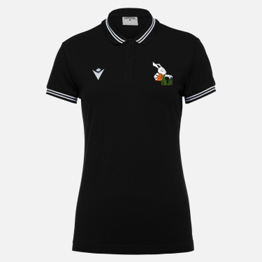 Hambo polo femme noir logo brodé