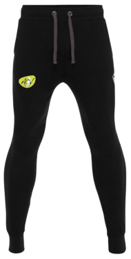 Pantalon coton homme harp noir avec logo brodé