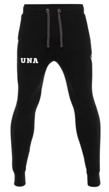 Pantalon coton harp noir avec écriture  brodée