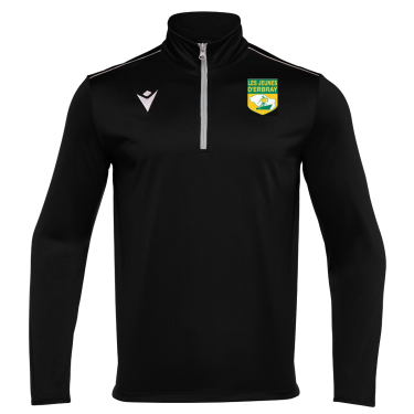 Sweat 1/4 zip havel noir. boutique jeunes.