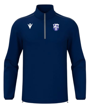 Sweat 1/4 zip havel navy avec logo brodé