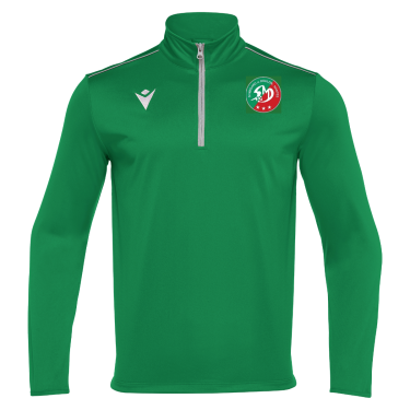 Haut entrainement 1/4 zip havel vert avec logo brodé