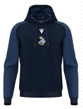Sweat horn navy avec logo floqué