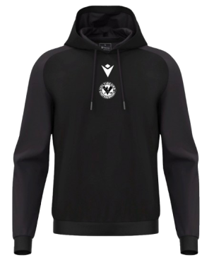 Sweat polyester horn noir avec écusson