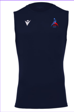 Maillot rugby ASBR REZÉ porté n°4 Macron shirt bleu XL | UK