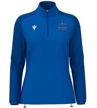 Sweat 1/4 zip féminin léna bleu royal