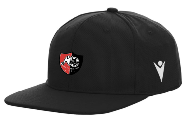 Casquette de baseball lutz noire avec logo brodé