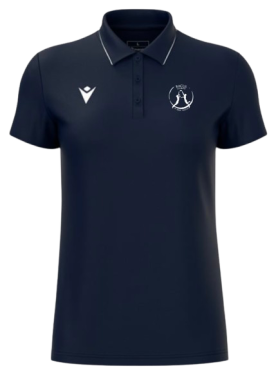 Polo féminin polyester melody navy avec logo floqué