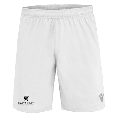 Short mesa hero blanc logo sérigraphié