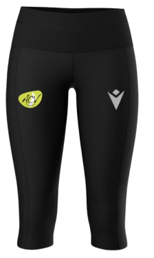 Legging 3/4 femme nen noir avec logo floqué
