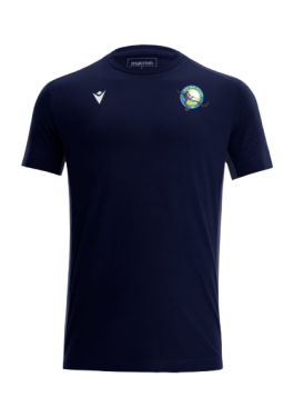 T shirt coton nevel navy, logo floqué