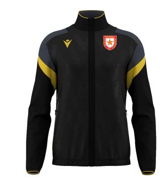Veste de sortie zippée noir/jaune odin avec écusson
