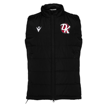 Omsk gilet noire avec logo brodé