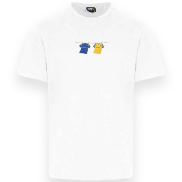 Rx151 penclawdd retro washing line tee white sr