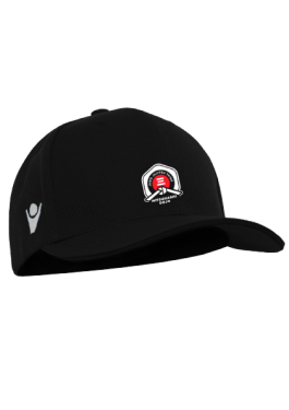 Casquette peper noire avec logo brodé