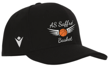 Casquette pepper noire avec logo brodé