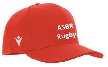 Casquette pepper rouge avec écriture brodée