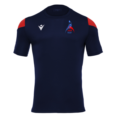 Maillot polis navy/rouge avec écusson