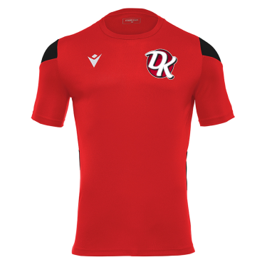 Maillot polis rouge/noir  logo floqué