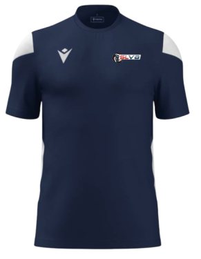 Maillot mixte polis navy avec logo floqué