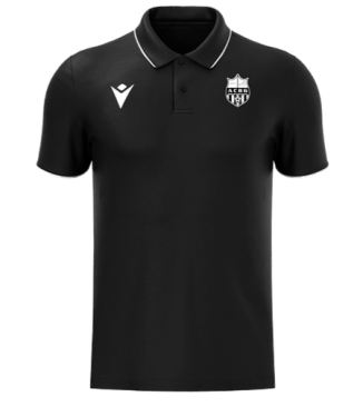 Polo draco hero noir avec écusson