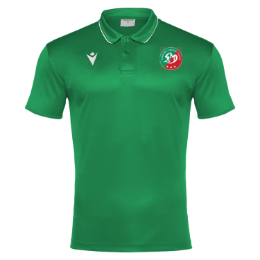 Polo polyester draco hero vert avec logo floqué