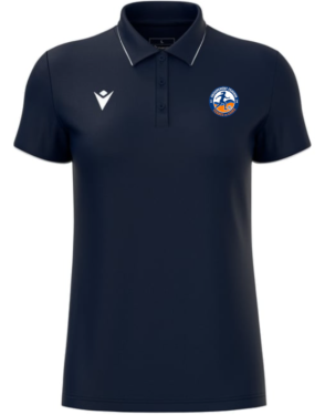 Polo de sortie féminin melody navy avec logo floqué