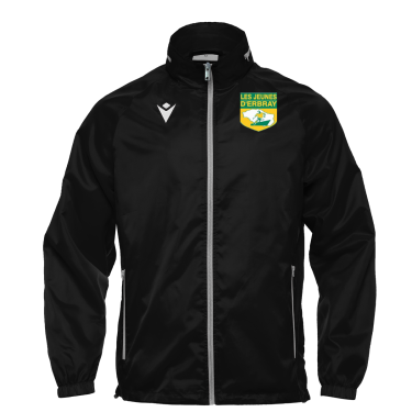 Coupe vent praia herio noir avec logo club brodé