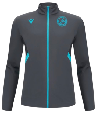 Veste zippée raijin anthracite avec logo brodé