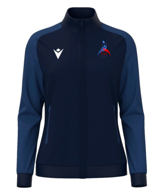 Veste zippée rama navy avec logo brodé