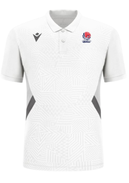 Rap polo blanc, logo floqué