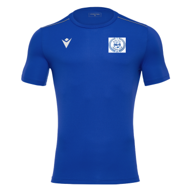 Maillot entrainement rigel hero bleu royal avec logo club sérigraphié