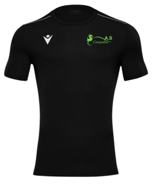 Maillot rigel hero noir avec logo floqué