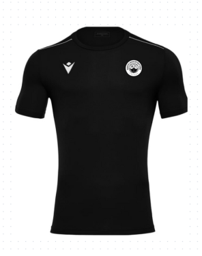 Maillot rigel hero noir avec logo floqué