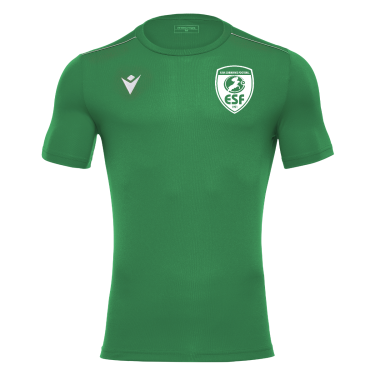 Maillot rigel hero vert avec logo floqué