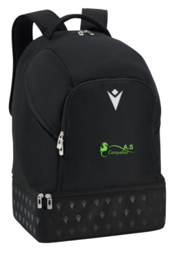 Sac à dos rookie noir 33cm x 47cm x 25cm, logo brodé