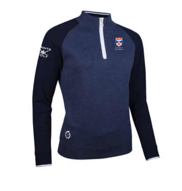 Sweat-shirt 1/4 Zip Université St Andrews - Bleu Marine - Taille S - Très Bon état