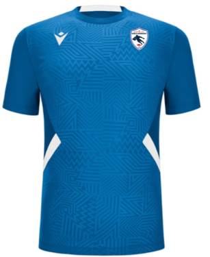 Maillot shedir bleu royal avec logo écusson