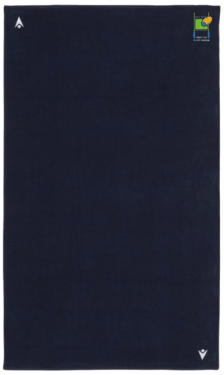 Serviette twister navy avec logo brodé 100 x 150 cm