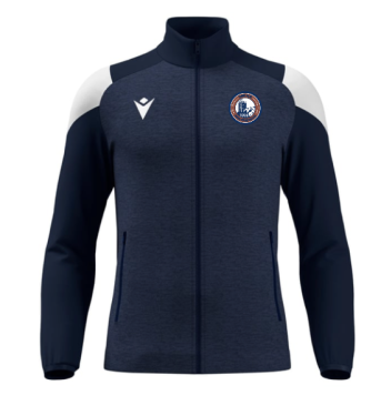 Veste zippée vanir navy/white avec écusson