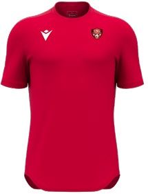 Maillot d'entrainement void rouge avec écusson