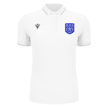 Polo femme waltz blanc avec logo brodé